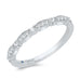 14K White Gold Round Diamond Wedding Band