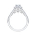 Round Cut Diamond Halo Engagement Ring