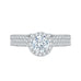 Round Cut Diamond Halo Engagement Ring
