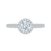 Round Cut Diamond Halo Engagement Ring