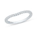 14K White Gold Round Diamond Wedding Band