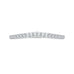 14K White Gold Round Diamond Wedding Band