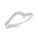 14K White Gold Round Diamond Wedding Band