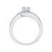 14K White Gold Round Cut Diamond Promise Engagement Ring