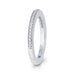 14K White Gold Round Diamond Wedding Band