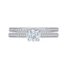 14K White Gold Round Cut Diamond Engagement Ring