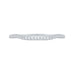 14K White Gold Round Diamond Half-Eternity Wedding Band