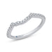 14K White Gold Round Diamond Half-Eternity Wedding Band