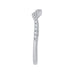 14K White Gold Round Diamond Half-Eternity Wedding Band