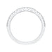 14K White Gold Round Diamond Half-Eternity Wedding Band