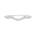 14K White Gold Round Diamond Half-Eternity Wedding Band