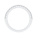 Round Diamond Half-Eternity Wedding Band In 14K White Gold
