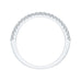 Round Diamond Half-Eternity Wedding Band In 14K White Gold