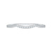 14K White Gold Round Diamond Wedding Band