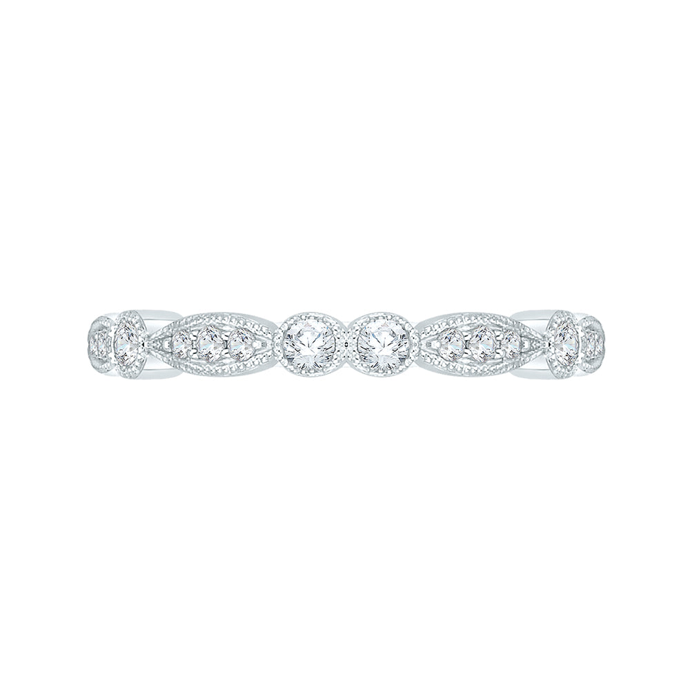 Round Diamond Wedding Band