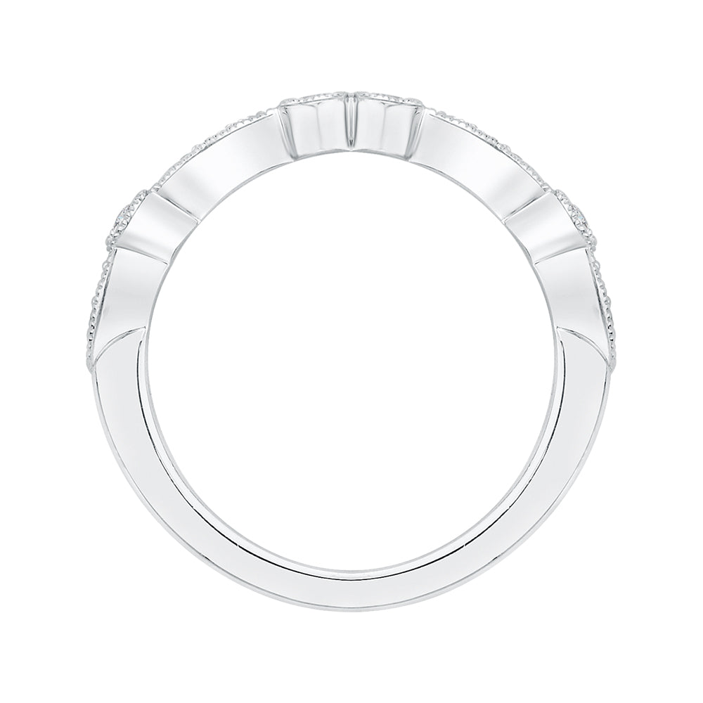 Round Diamond Wedding Band