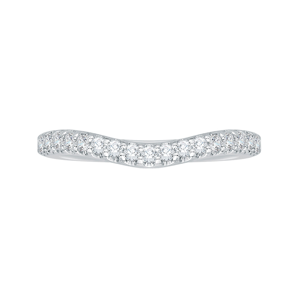 Round Diamond Wedding Band