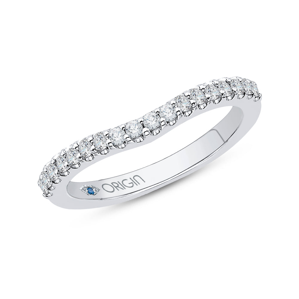 Round Diamond Wedding Band