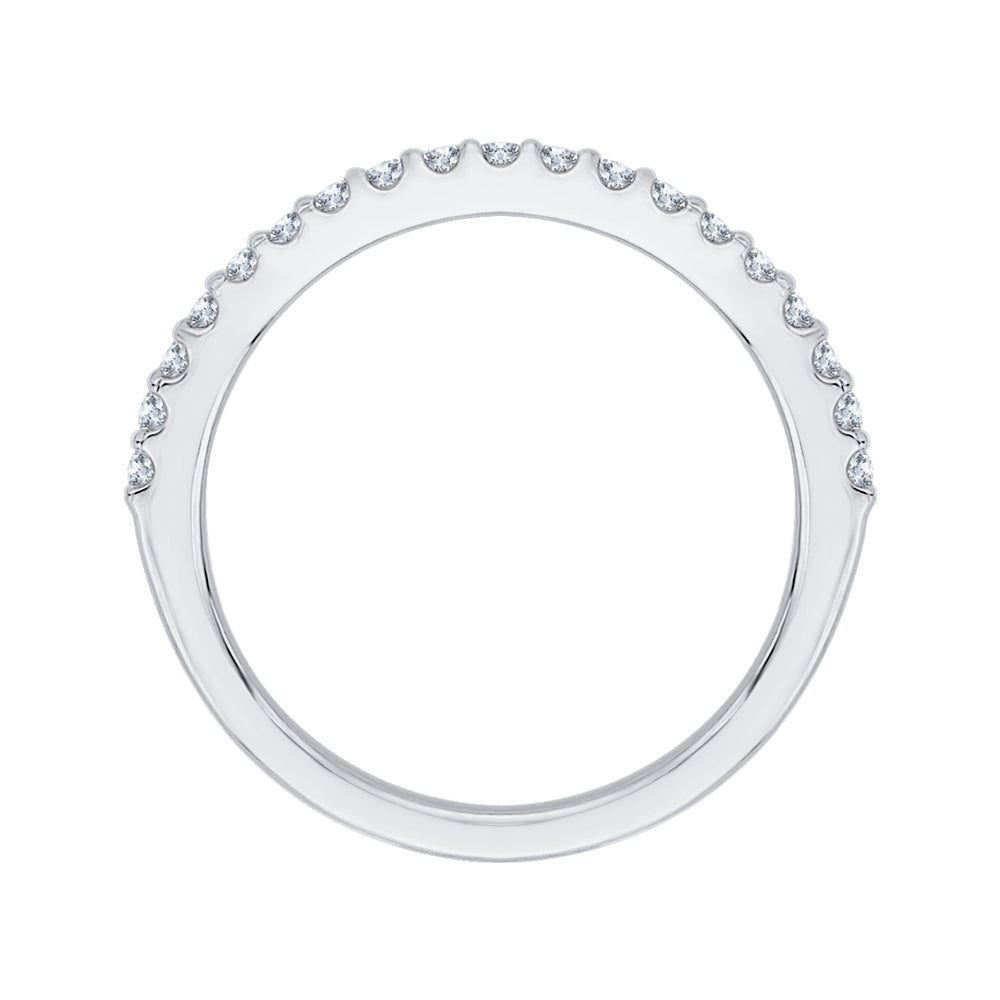 Round Diamond Wedding Band