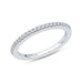 Round Diamond Wedding Band In 14K White Gold