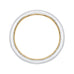 14K Two-Tone Gold Plain Wedding Band