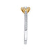 14K Two-Tone Gold Round Diamond Engagement Ring