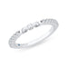 14K White Gold Round Diamond Wedding Band