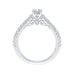 14K White Gold Round Cut Diamond Engagement Ring