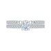 14K White Gold Round Cut Diamond Engagement Ring