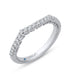 Round Diamond Half-Eternity Wedding Band In 14K White Gold