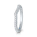 Round Diamond Half-Eternity Wedding Band In 14K White Gold