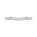 Round Diamond Half-Eternity Wedding Band In 14K White Gold
