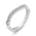 14K White Gold Round Diamond Half-Eternity Wedding Band