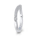 14K White Gold Round Diamond Half-Eternity Wedding Band