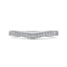 14K White Gold Round Diamond Half-Eternity Wedding Band