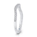 14K White Gold Round Diamond Half-Eternity Wedding Band