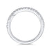 14K White Gold Round Diamond Half-Eternity Wedding Band