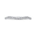 14K White Gold Round Diamond Half-Eternity Wedding Band
