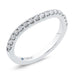 14K White Gold Round Diamond Half-Eternity Wedding Band