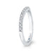 14K White Gold Round Diamond Half-Eternity Wedding Band