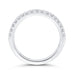14K White Gold Round Diamond Half-Eternity Wedding Band
