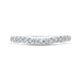 14K White Gold Round Diamond Half-Eternity Wedding Band