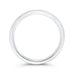 14K White Gold Plain Wedding Band