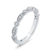 Round Diamond Half-Eternity Wedding Band In 14K White Gold