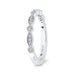 Round Diamond Half-Eternity Wedding Band In 14K White Gold