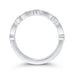 Round Diamond Half-Eternity Wedding Band In 14K White Gold