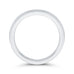 14K White Gold Plain Wedding Band