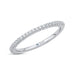 14K White Gold Round Diamond Half-Eternity Wedding Band