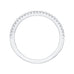 14K White Gold Round Diamond Half-Eternity Wedding Band