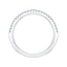 14K White Gold Round Diamond Half-Eternity Wedding Band